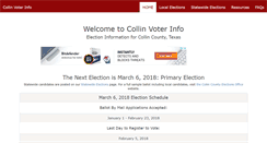 Desktop Screenshot of collinvoterinfo.com